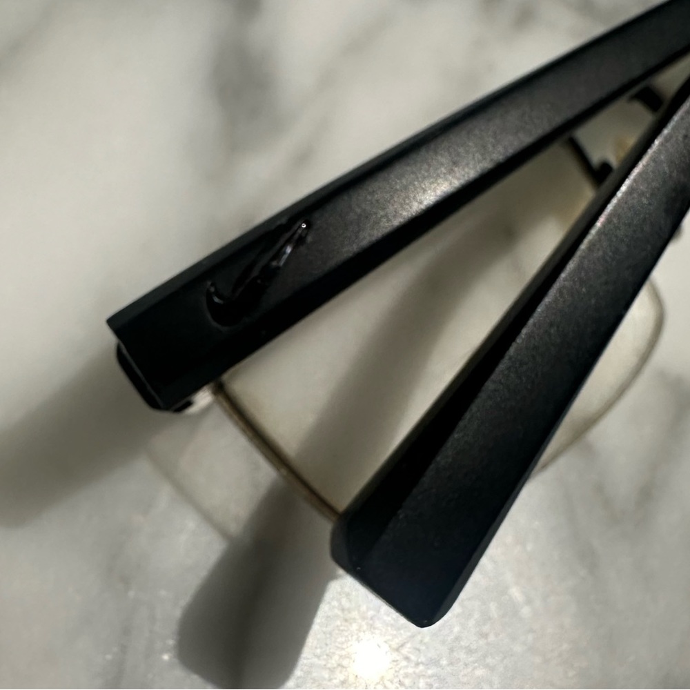 Nike Eyeglass Rectangle Frames 8097 Black 55-10/1… - image 6